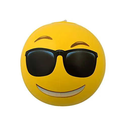 12" Emoji Inflatable Beach Balls, 12-Pack