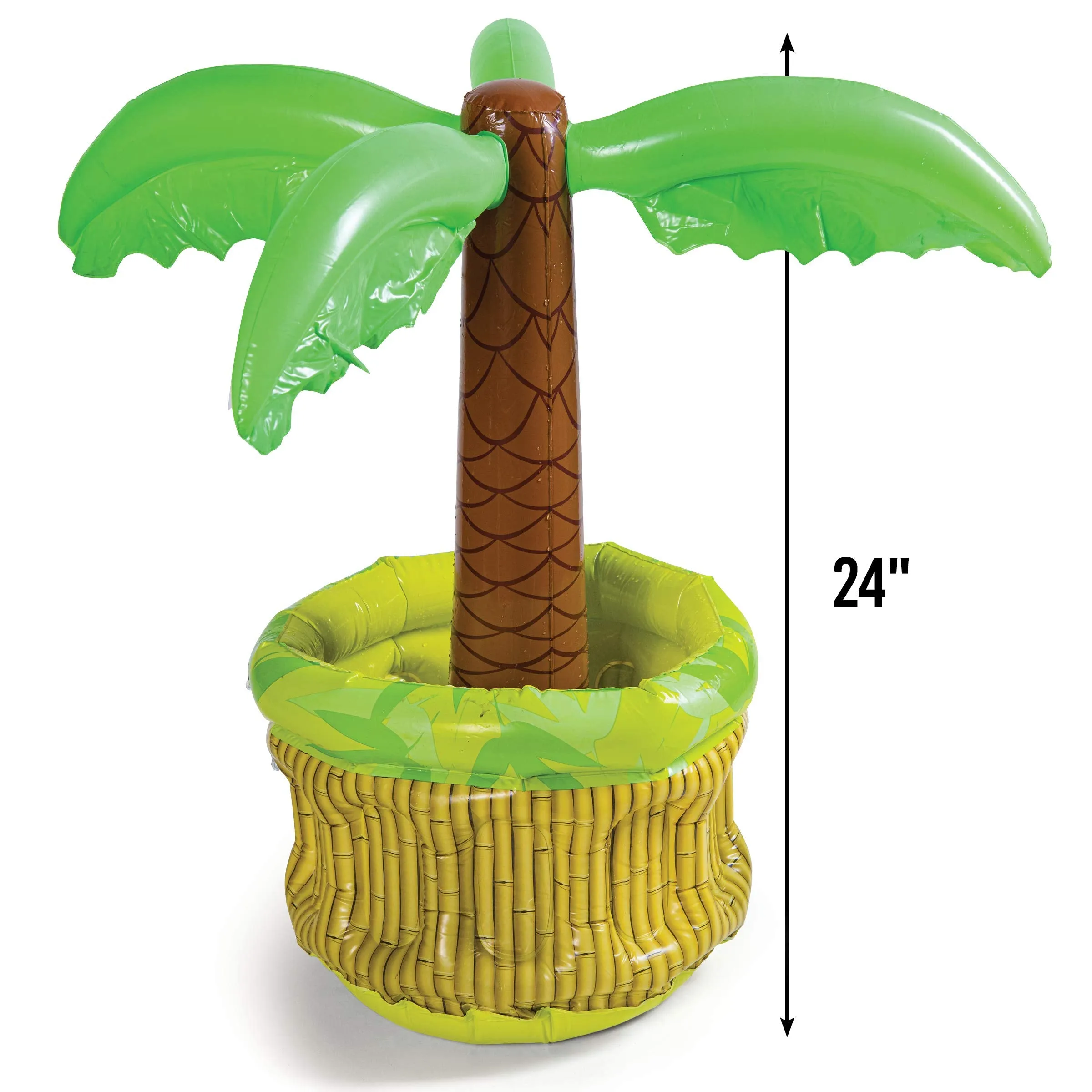 2 Pack Large 26" Inflatable Palmtree Cooler, Floating Drink Cooler for Parties, 2in1 Pool