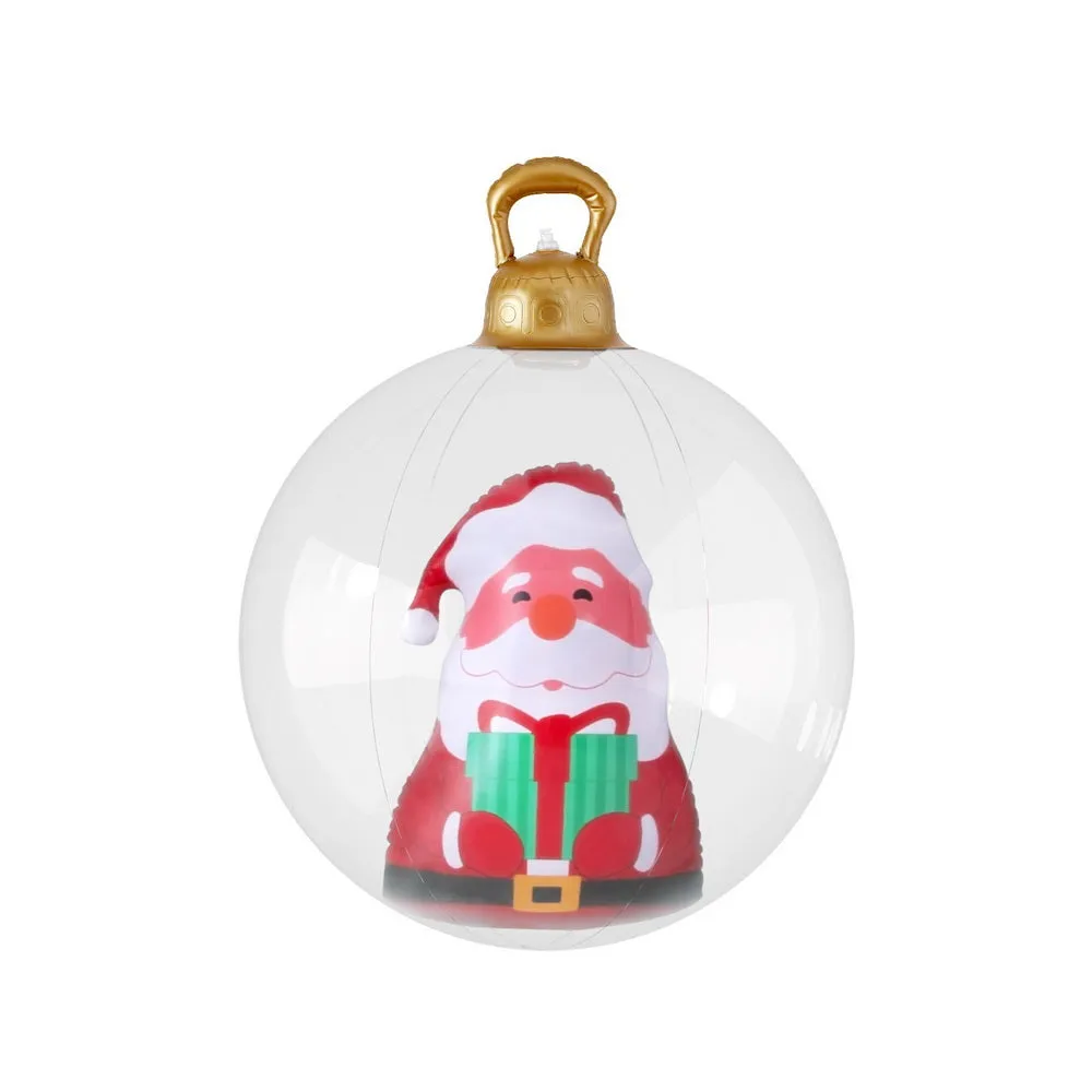 60cm Water-Repellent PVC Inflatable Christmas Ball with Pump - Jingle Jollys