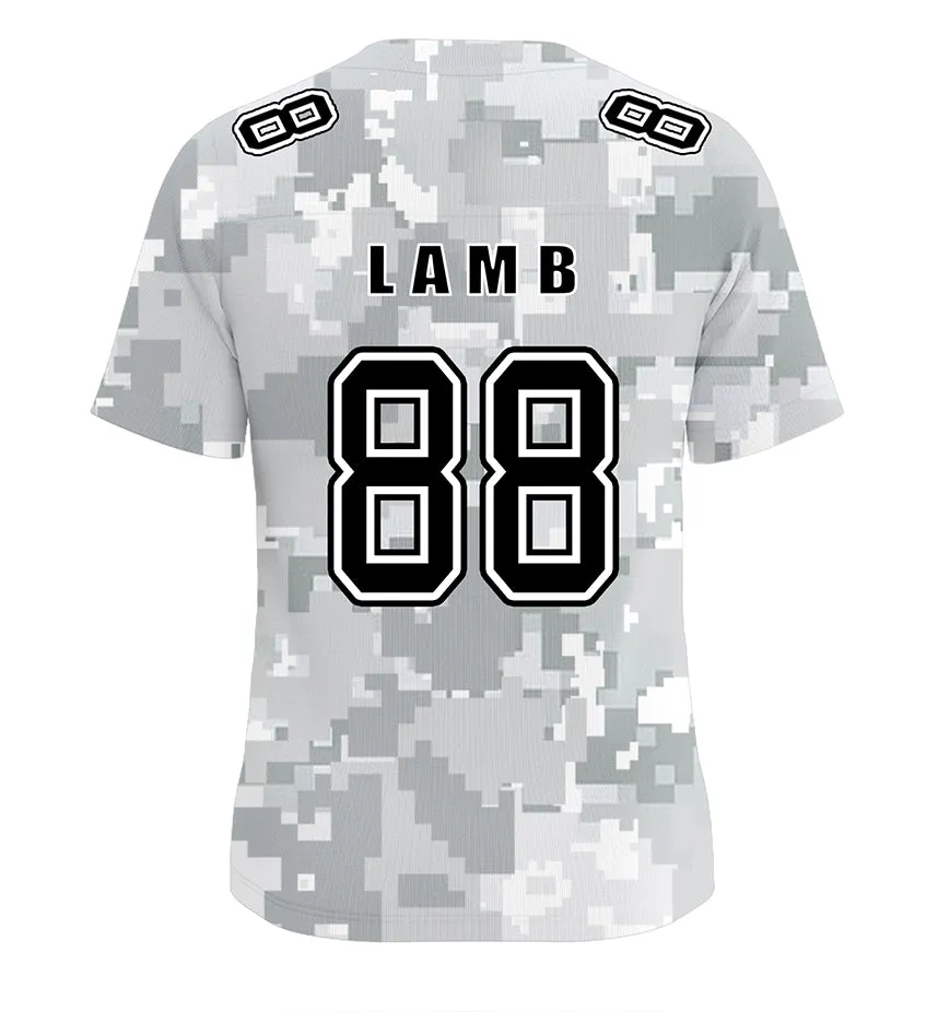 #88 Lamb Dallas Cowboys Jersey Salute to Star Players Camouflage Jersey American Football New Fashion Jersey