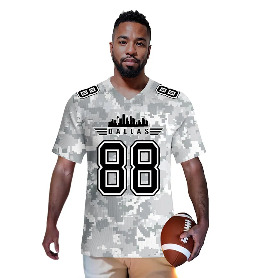 #88 Lamb Dallas Cowboys Jersey Salute to Star Players Camouflage Jersey American Football New Fashion Jersey