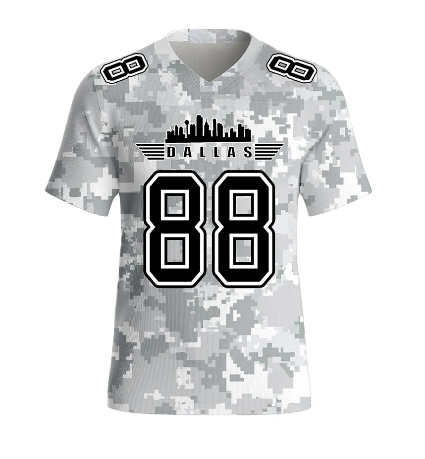 #88 Lamb Dallas Cowboys Jersey Salute to Star Players Camouflage Jersey American Football New Fashion Jersey