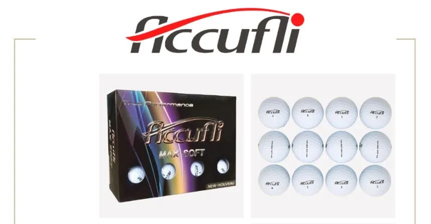 Accufli Max Soft Golf Balls White