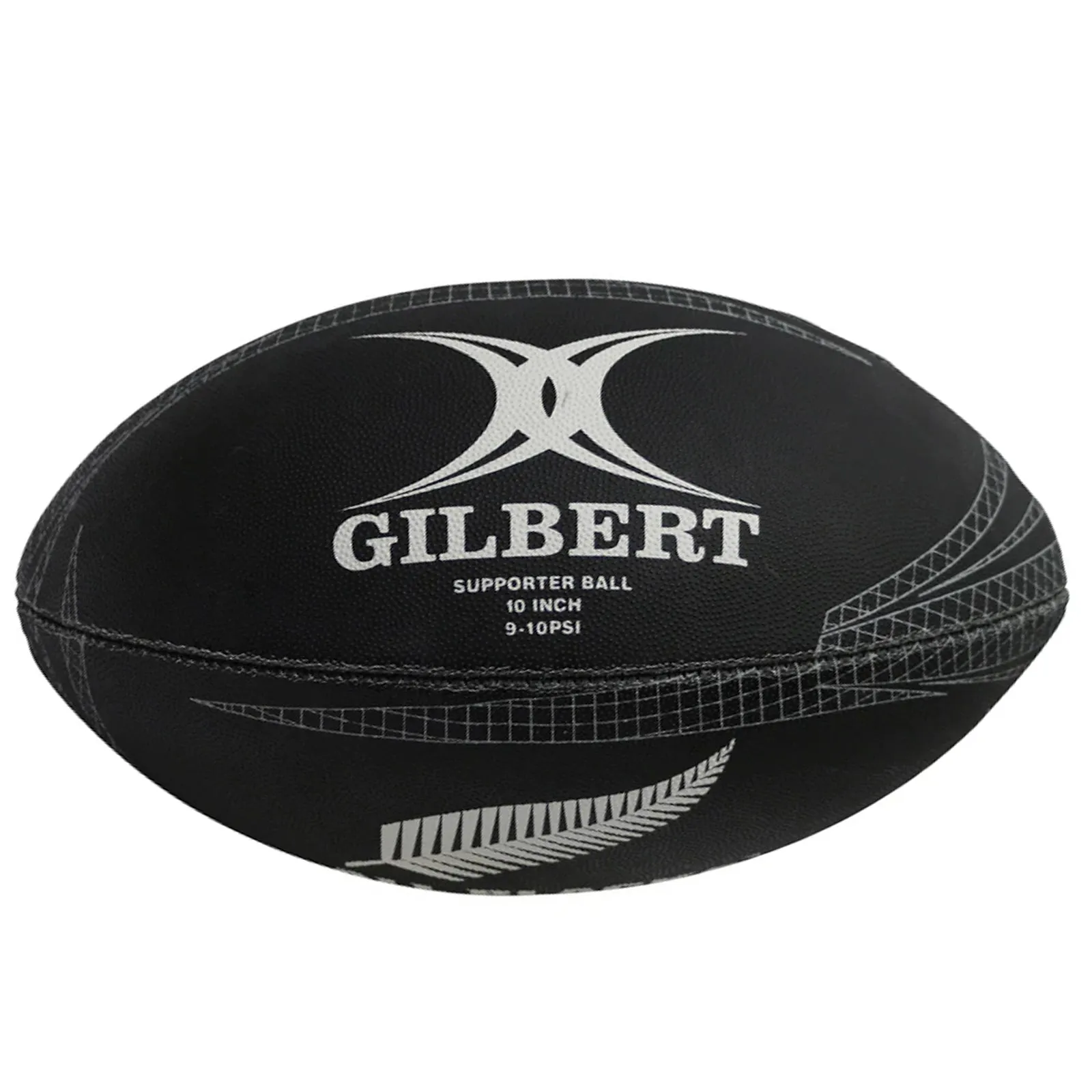 All Blacks Supporter Ball Rugby Union Ball Size 10″ by Gilbert