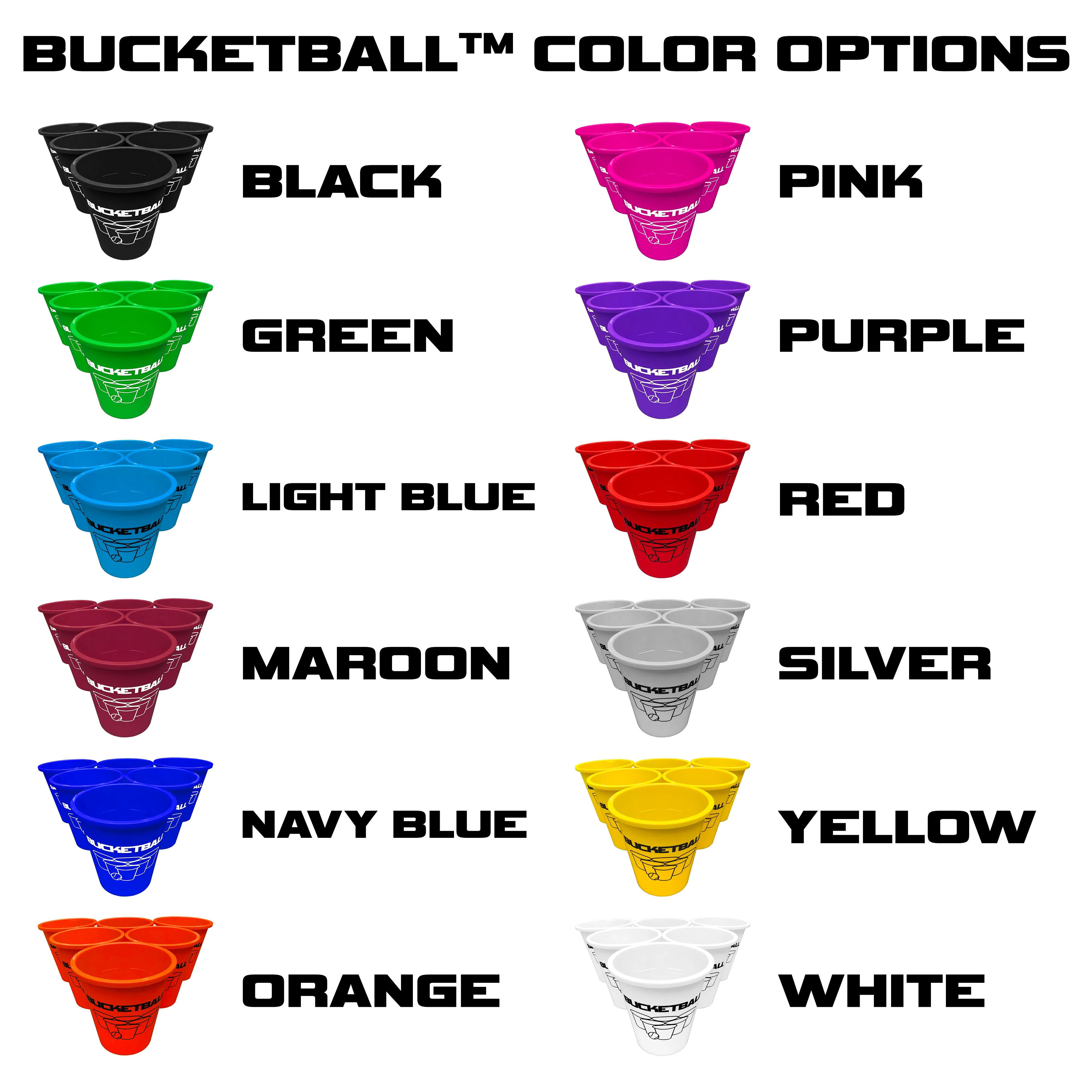 BucketBall - Team Color Edition - Combo Pack (Black/Purple)