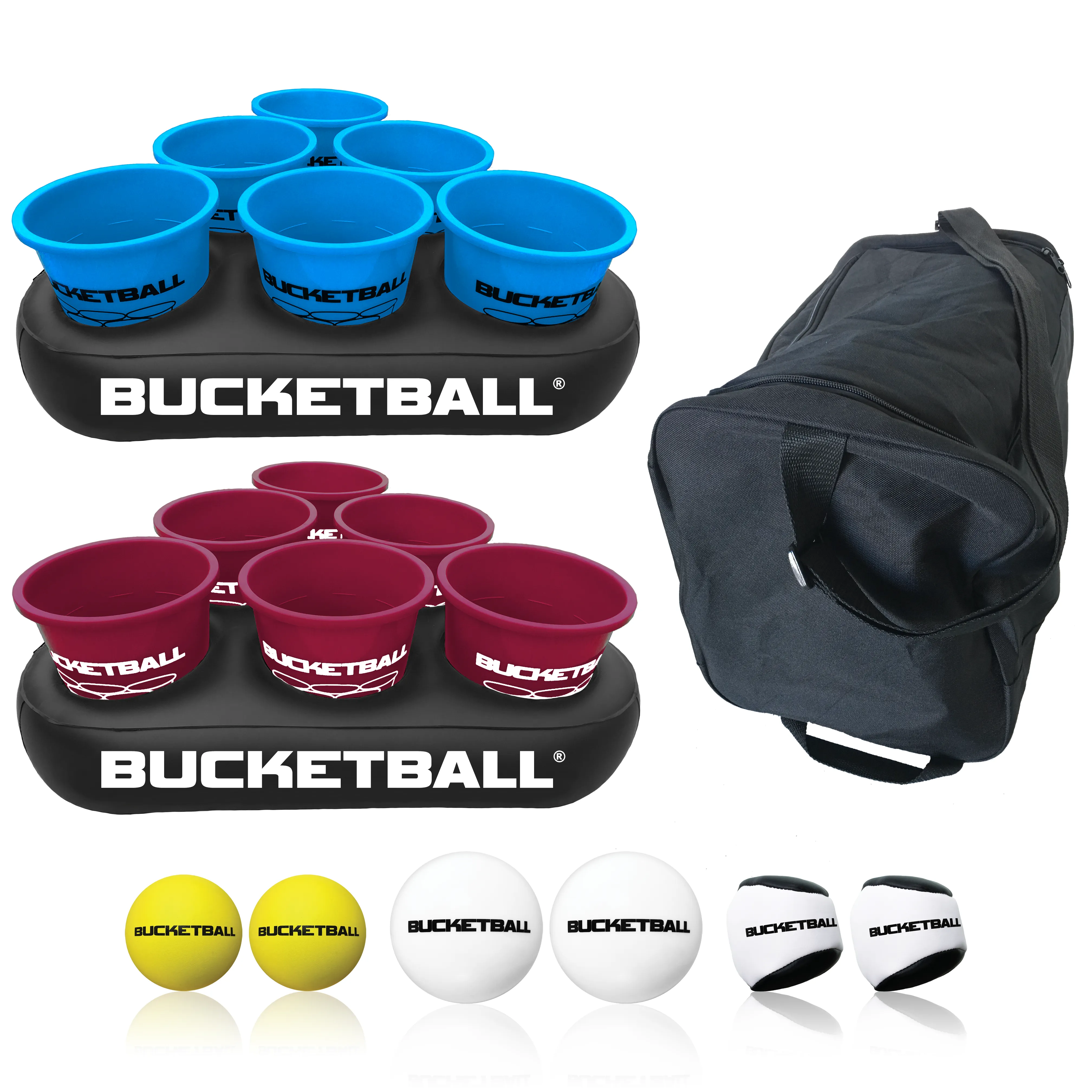 BucketBall - Team Color Edition - Party Pack (Light Blue/Maroon)