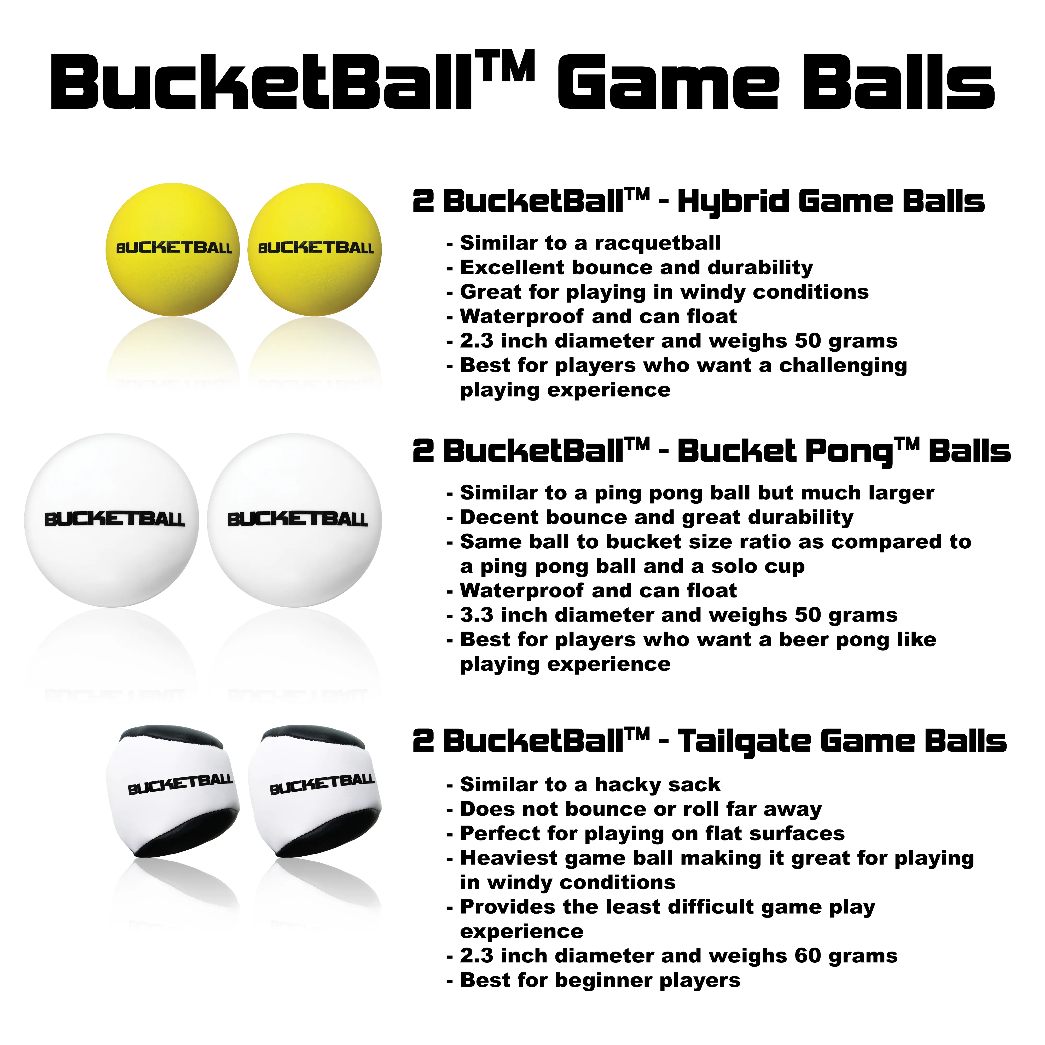 BucketBall - Team Color Edition - Party Pack (Pink/Yellow)