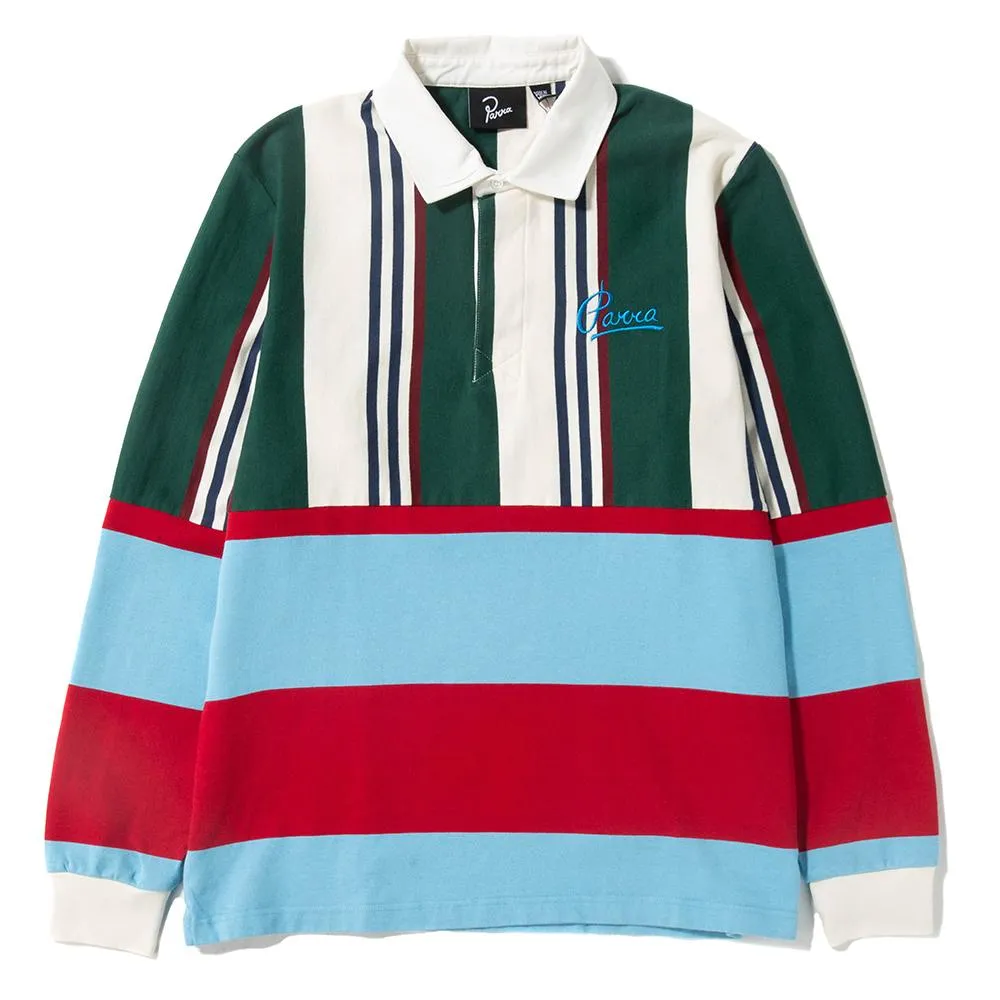 by Parra Split Personality Rugby Shirt / Stripes