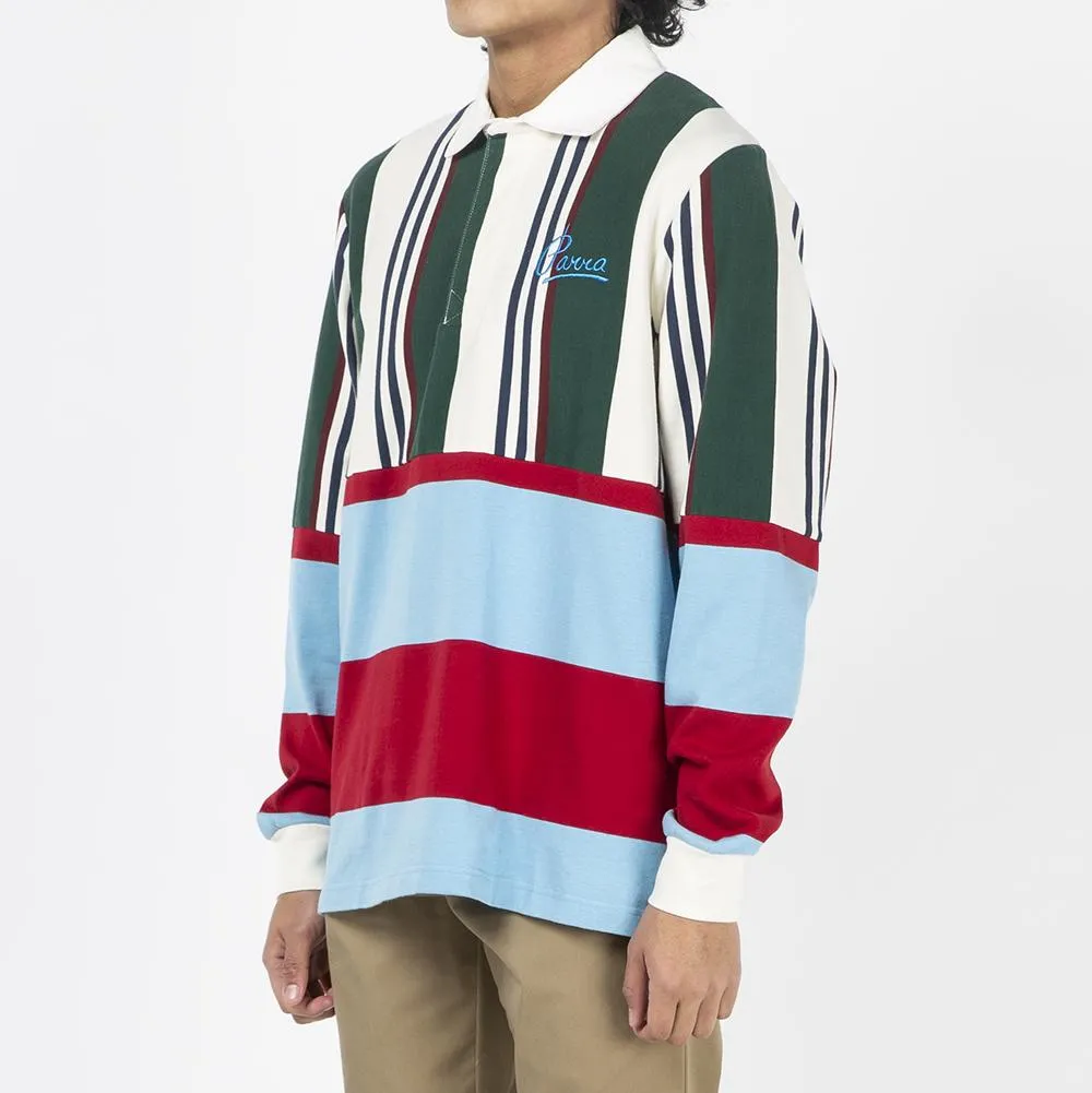 by Parra Split Personality Rugby Shirt / Stripes