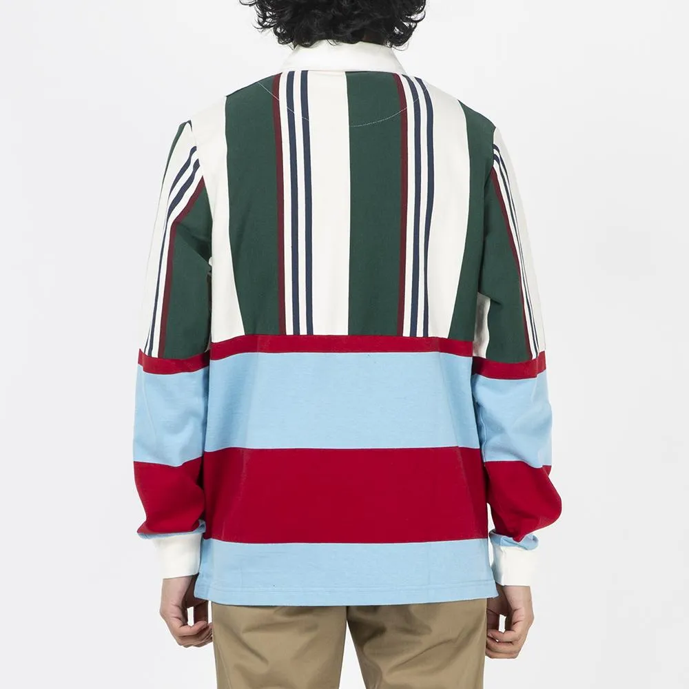 by Parra Split Personality Rugby Shirt / Stripes