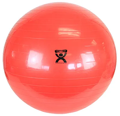 CanDo Inflatable Exercise Ball - Red - 38" (95 cm)