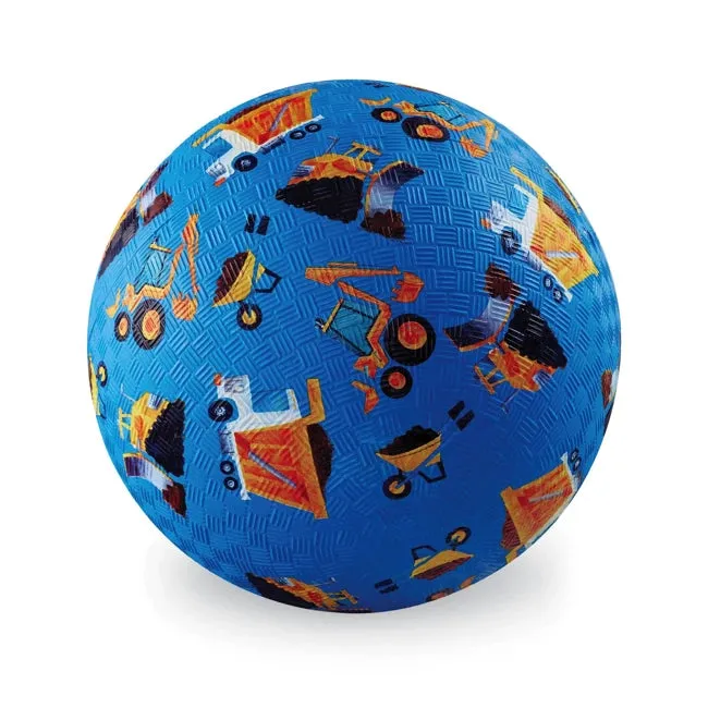 Crocodile Creek 7 Inch Rubber Ball - Construction