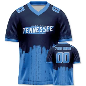 Custom Football Jersey Tennessee Titans City Map Graffiti Shirt Unisex Personalized Name and Number for Men Women Youth Football Fans Gift