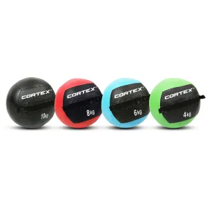 Durable Wall Balls Set 28kg, PU Leather, Color Coded - Cortex