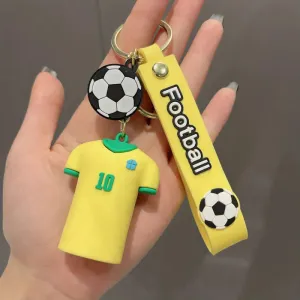 Football Jersey NO 10 Keychain | Neymar | Silicone And Lanyard