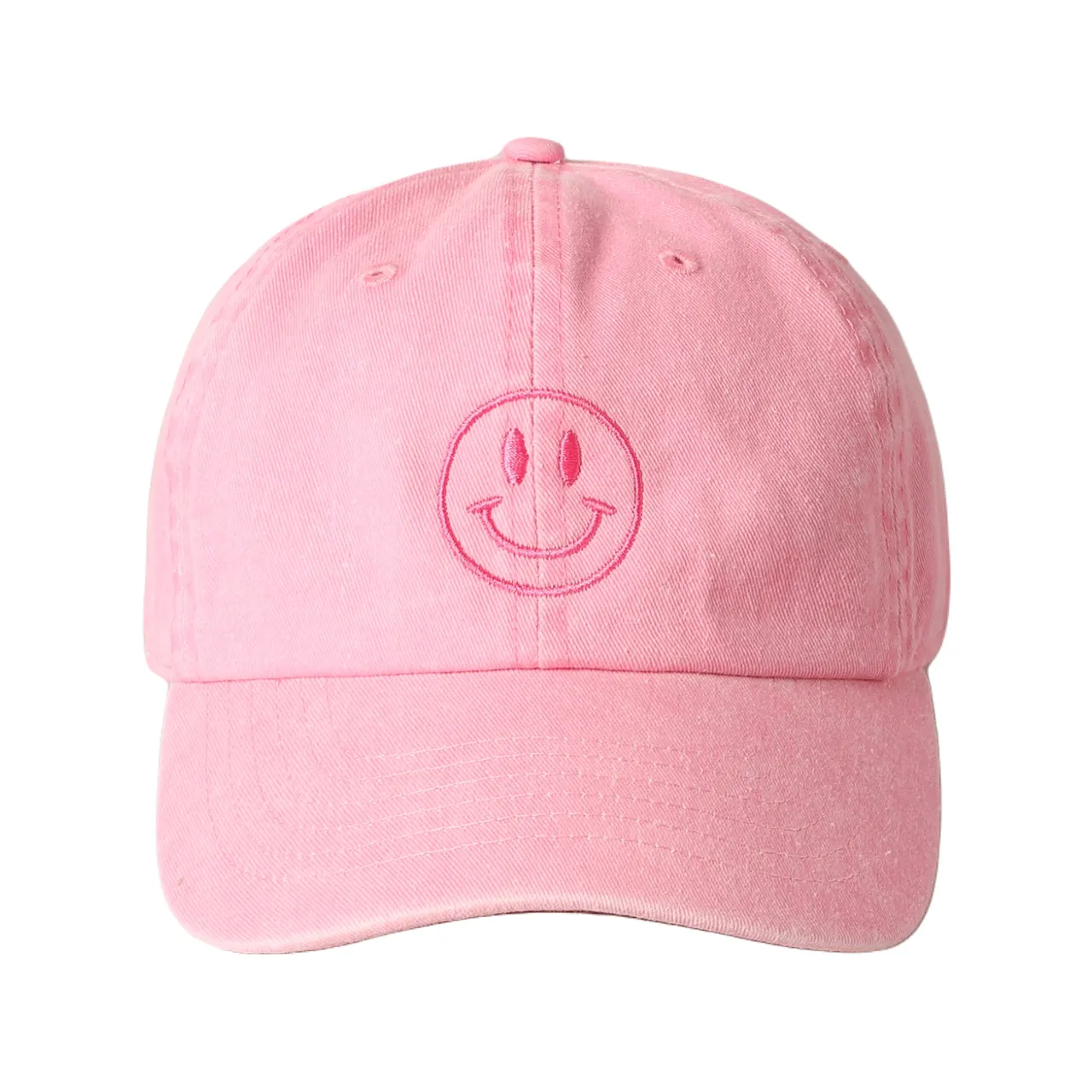 Happy Face Baseball Hat - Adult