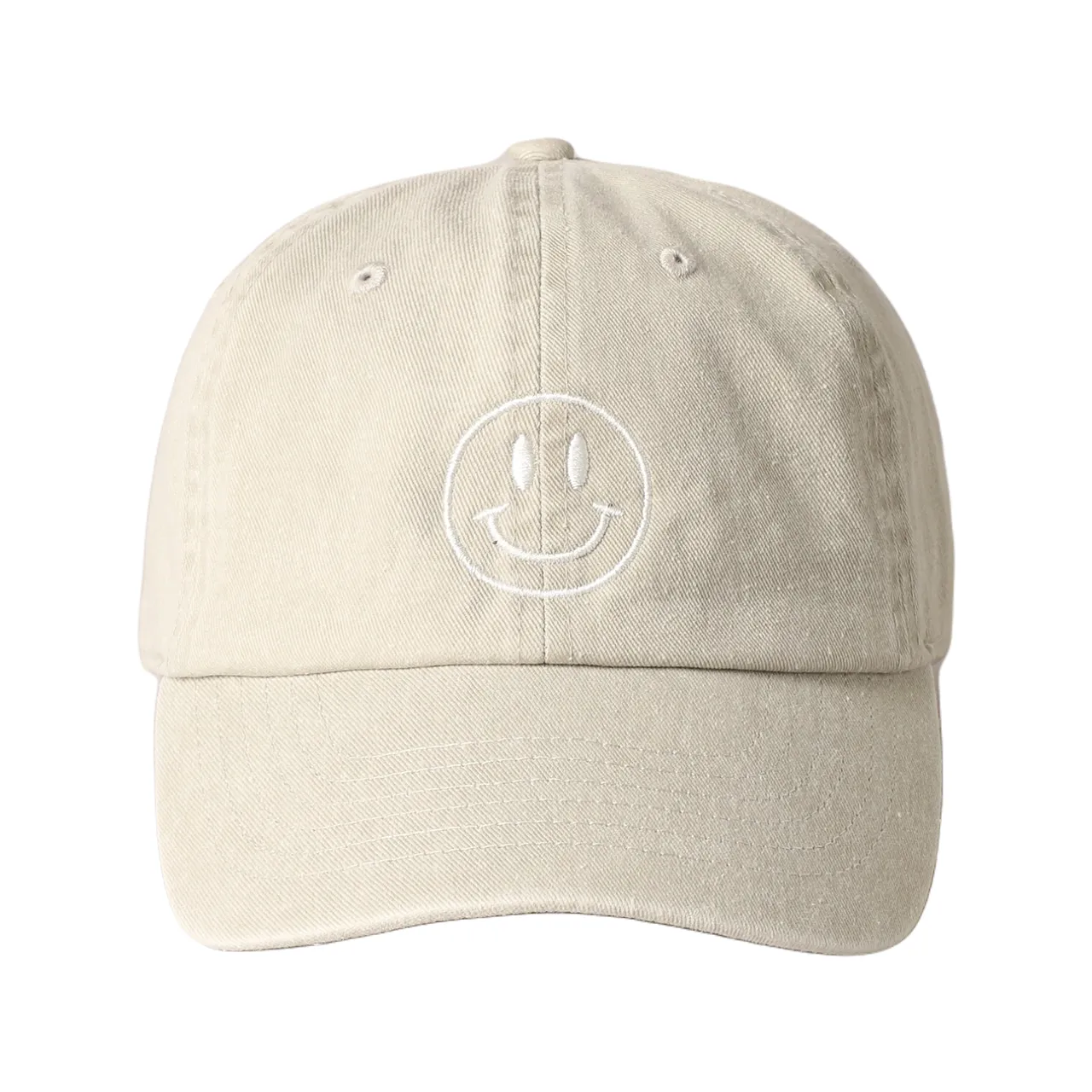 Happy Face Baseball Hat - Adult