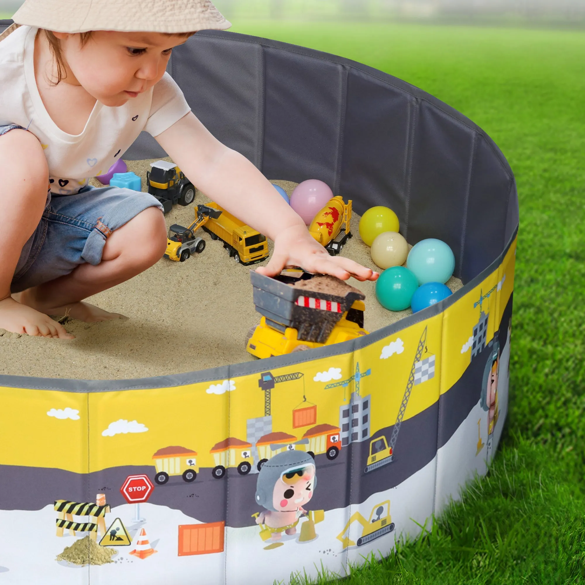 Kids Folding Ball Pit, Ocean Ball Play Tent