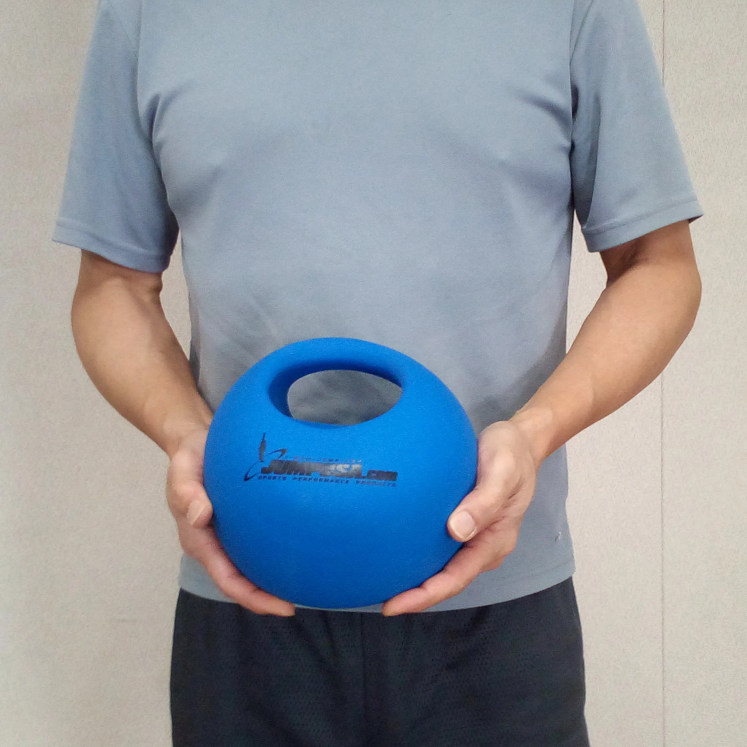 Med Bell Medicine Ball with Handle Single Grip 25 lb