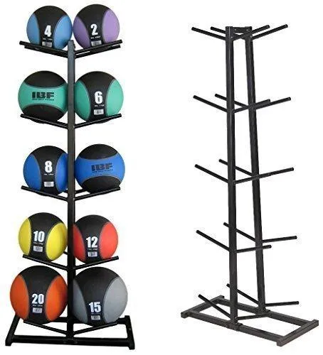 Medicine Ball Rack - Black - 10 balls