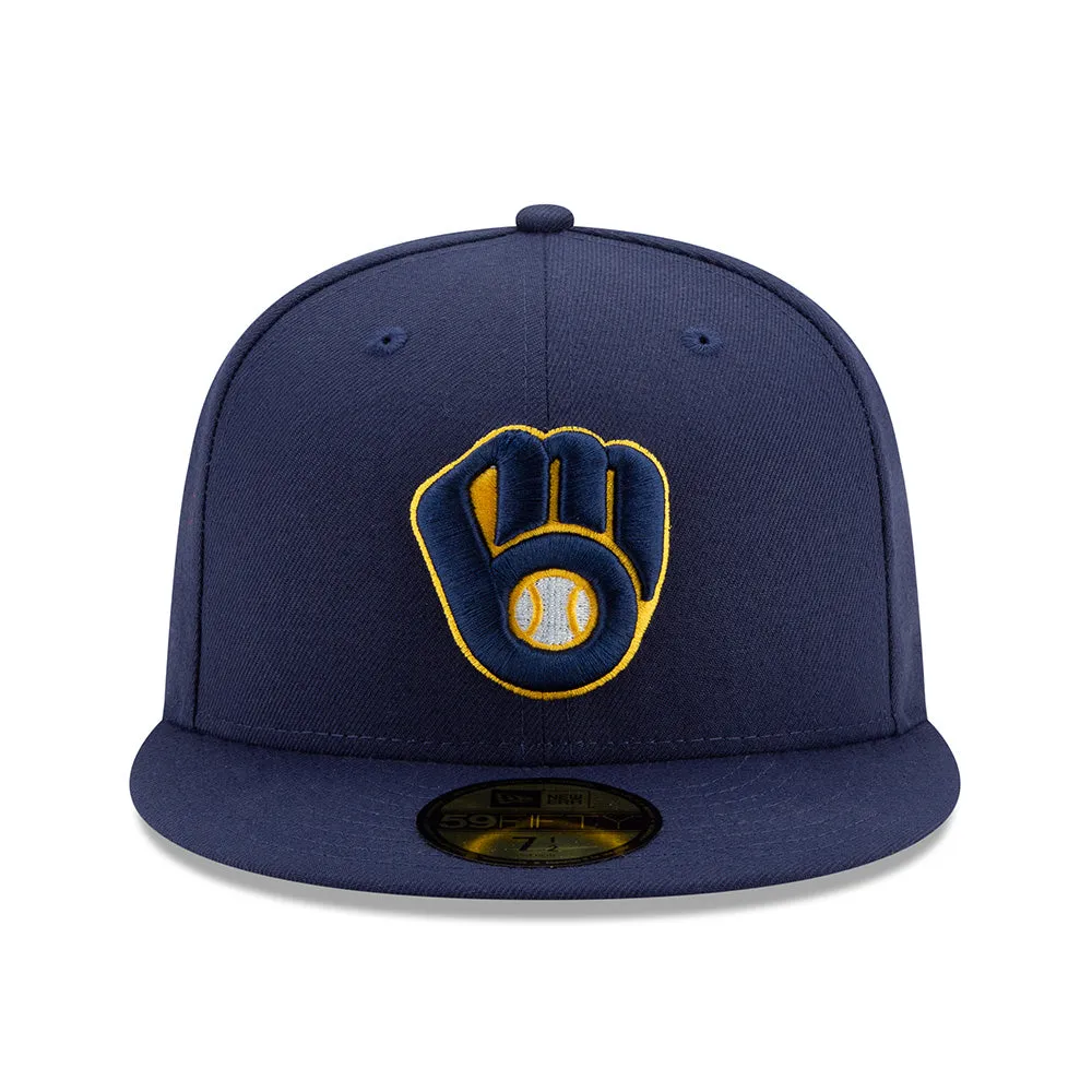 MLB Milwaukee Brewers New Era Authentic Collection Home On-Field 59FIFTY Fitted Hat