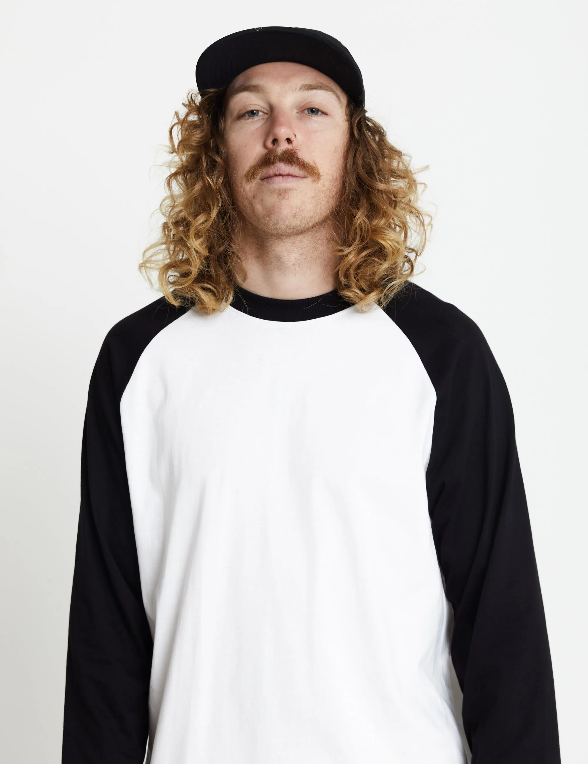 Rookie 3/4 Raglan - White/Black