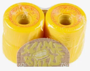 SANTA CRUZ X STRANGER THINGS OG SLIME BUTTER WHEELS 60MM 78A - YELLOW