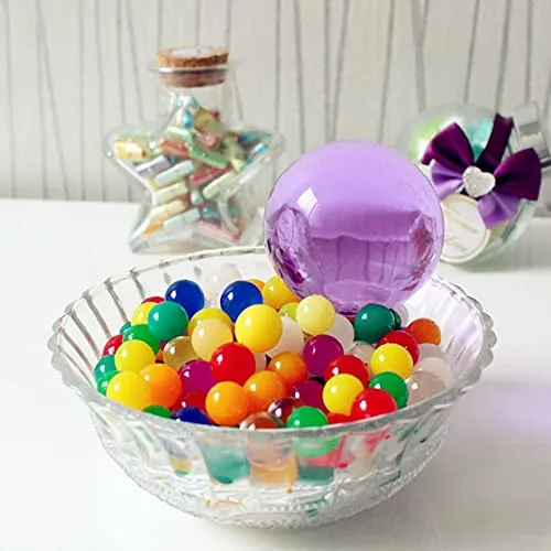 SSKR Crystal Jumbo Jelly Water Balls Rubber Jelly Round Shape Beads Growing Orbeez- Pack Of 100  Pcs | Jumbo Size