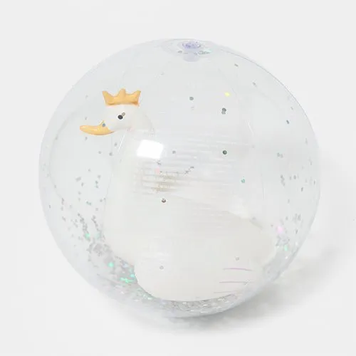 SUNNYLiFE 3D Inflatable Beach Ball Princess Swan Multi