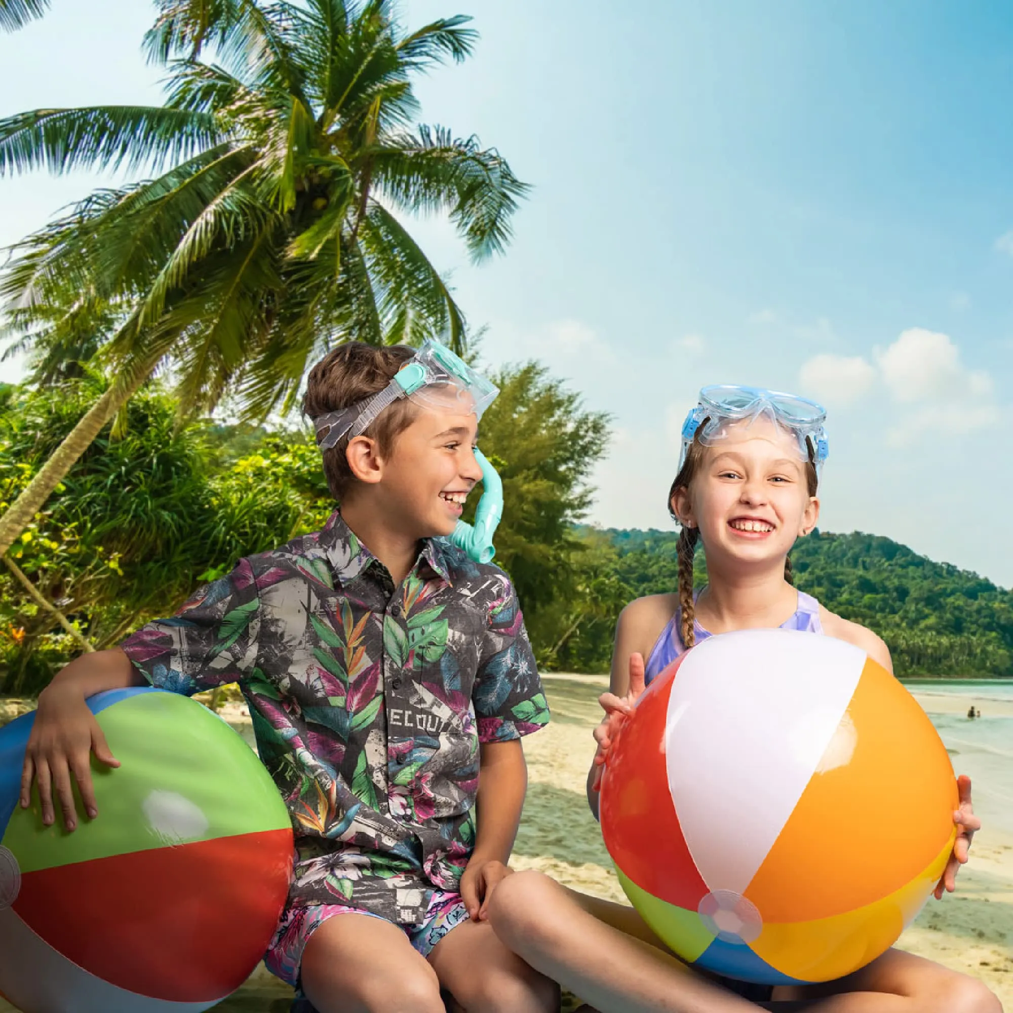 Top Race Giant Inflatable Large Beach Balls 24 inch Huge Pool Ball | Beach Summer Parties