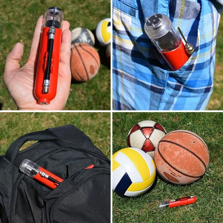 Two-Way Mini Ball Pump Football Basketball Portable Inflatable Pump(Black)