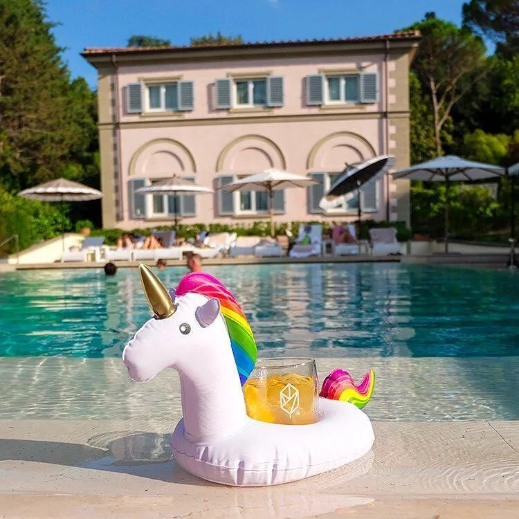 Unicorn Inflatable Floating drink holder Swimming Toy